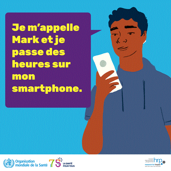 Je m’appelle Mark et je passe des heures sur mon smartphone